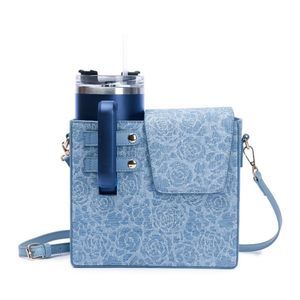 Stanley Cup Crossbody Bag, Blue, Medium Satchel With Strap, 5.3L, 2 :O
